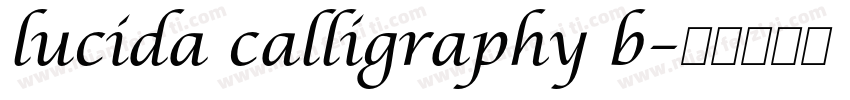 lucida calligraphy b字体转换